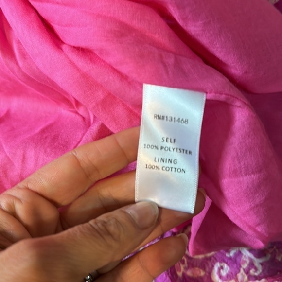 Fate pink magenta sleeveless Open Back Tiered Ruffles Mini Dress - Picture 8 of 8